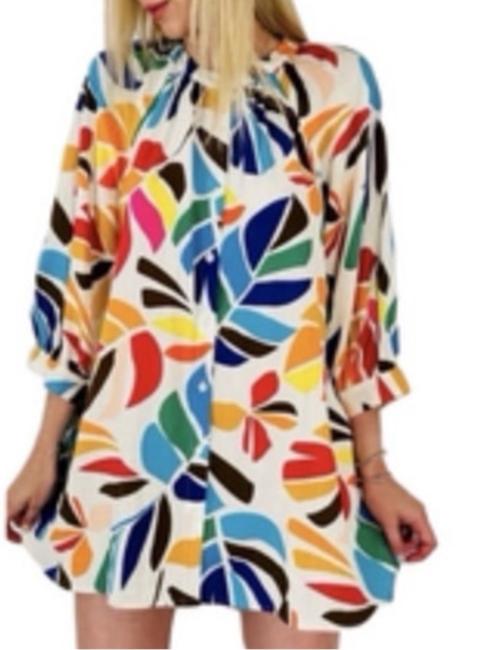 TABITHA BROWN FOR TARGET COLLAB//BOTANICAL PRINT SHIRTDRESS/COVER UP//SIZE XS